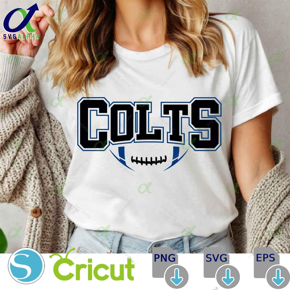 Colts Mascot Svg Png Colts Football Svg Varsity Colts Shirt School Spirit Mascot Svg Football Cheer Sublimation Football Mom